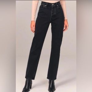 🐈‍⬛abercrombie&fitch high rise dad jean🐈‍⬛